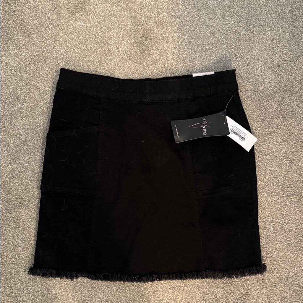 Multiples Black Mini Skort